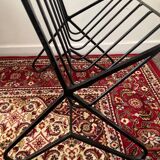 Vintage side table with magazine holder