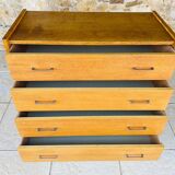 Vintage 4-drawer chest of drawers by Capelle, circa 1960s