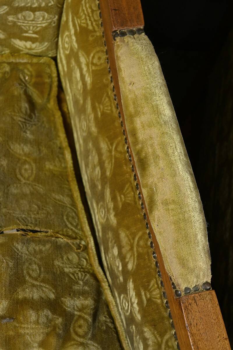 Pair of "Bergère" Armchairs in Mahogany, Empire Period – Early 19th Century
