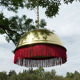 Bistro fringe pendant light, solid brass billiard table