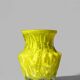 Vase en verre texturé Kurt Wokan Neon Bark