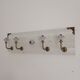 Wall-mounted coat rack 50 cm – 4 hooks and decorative central button