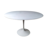 Tulip table by Eero Saarinen for Knoll, in carrara marble 120cm