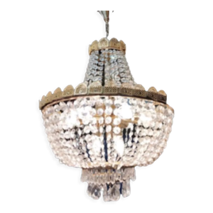 Lustre en cristal, suspension en