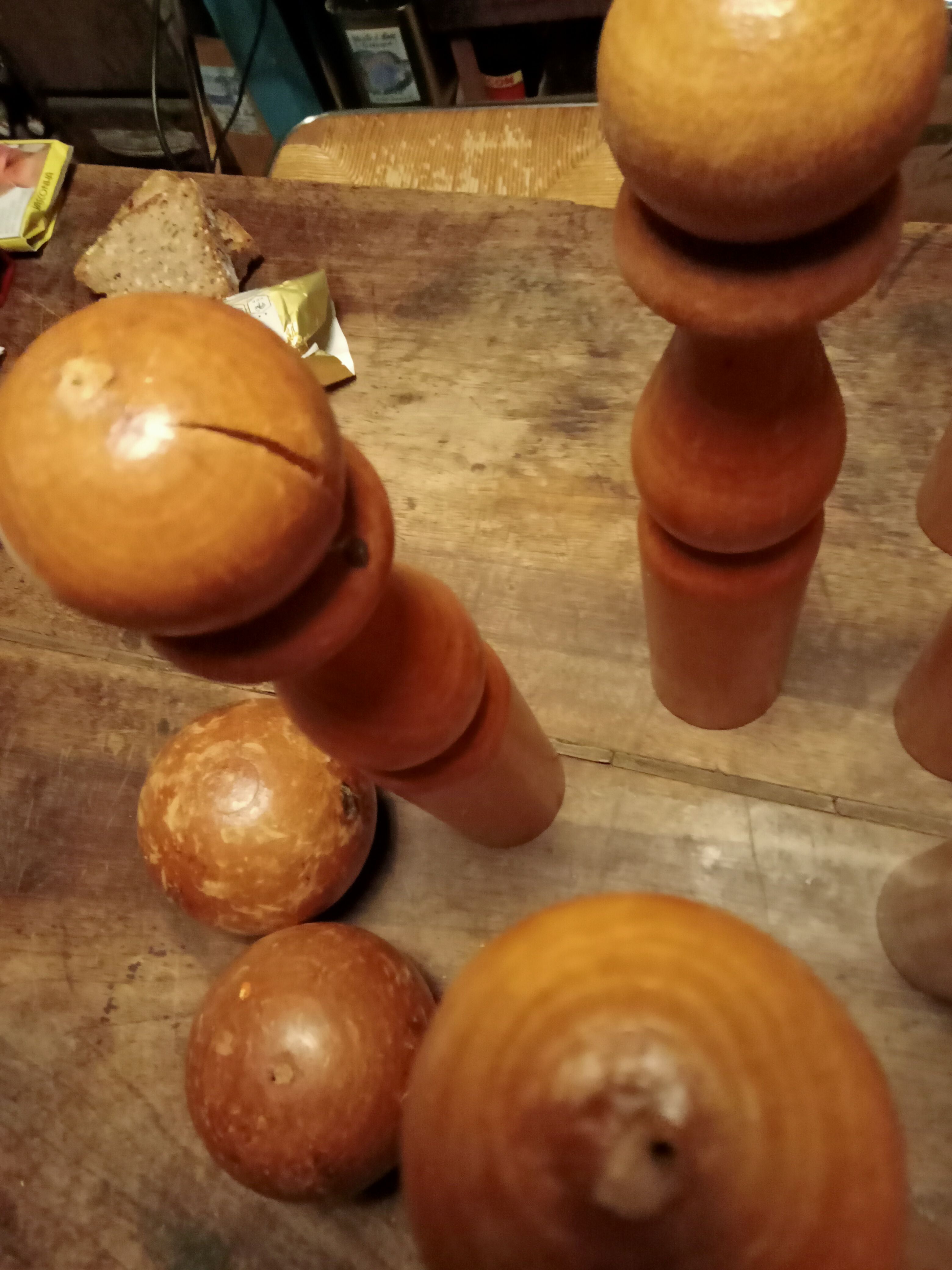 Wooden bowling