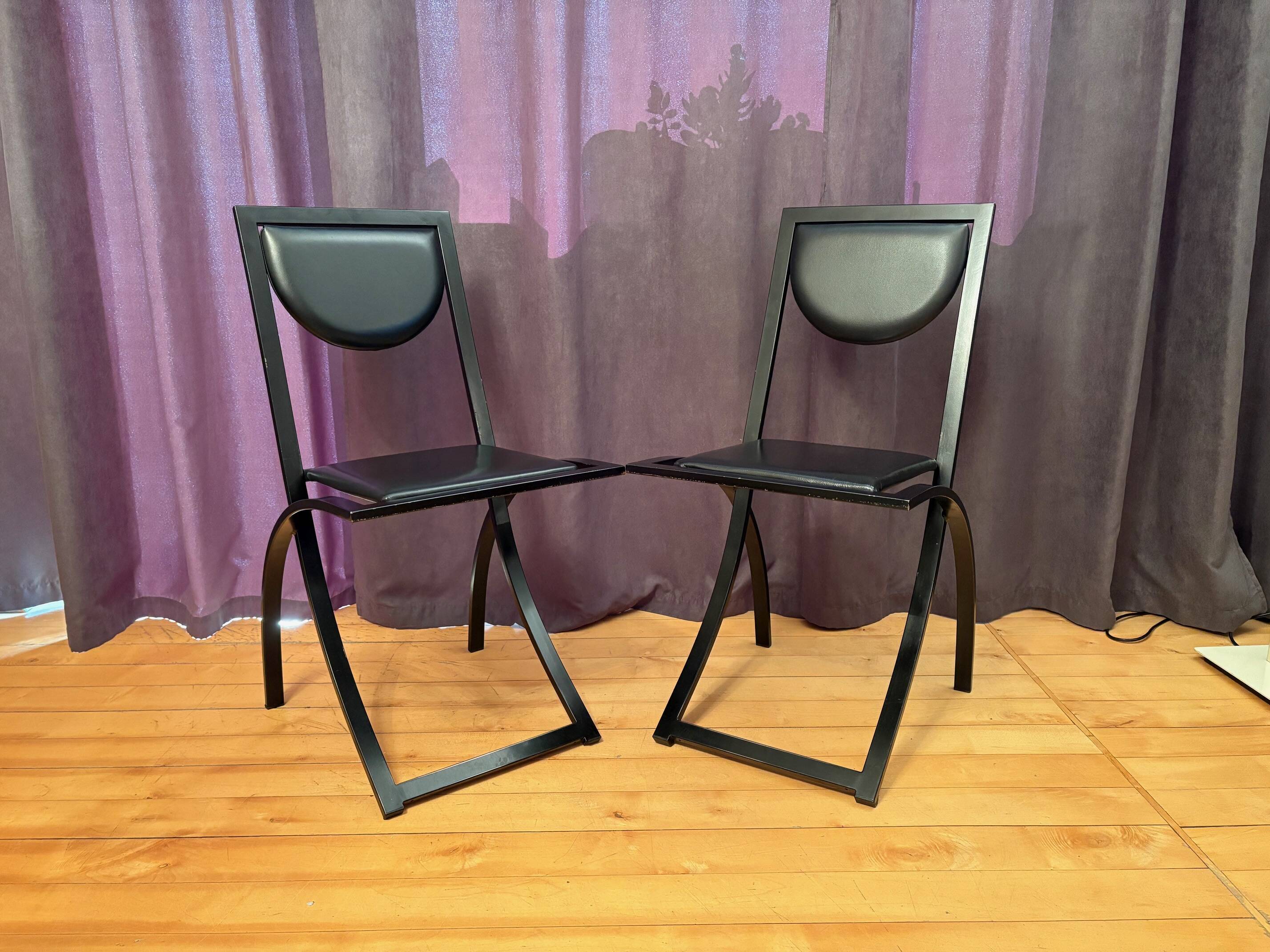 Pair of Sinus chairs designed by Karl Friedrich Förster, KFF, Germany, 1980