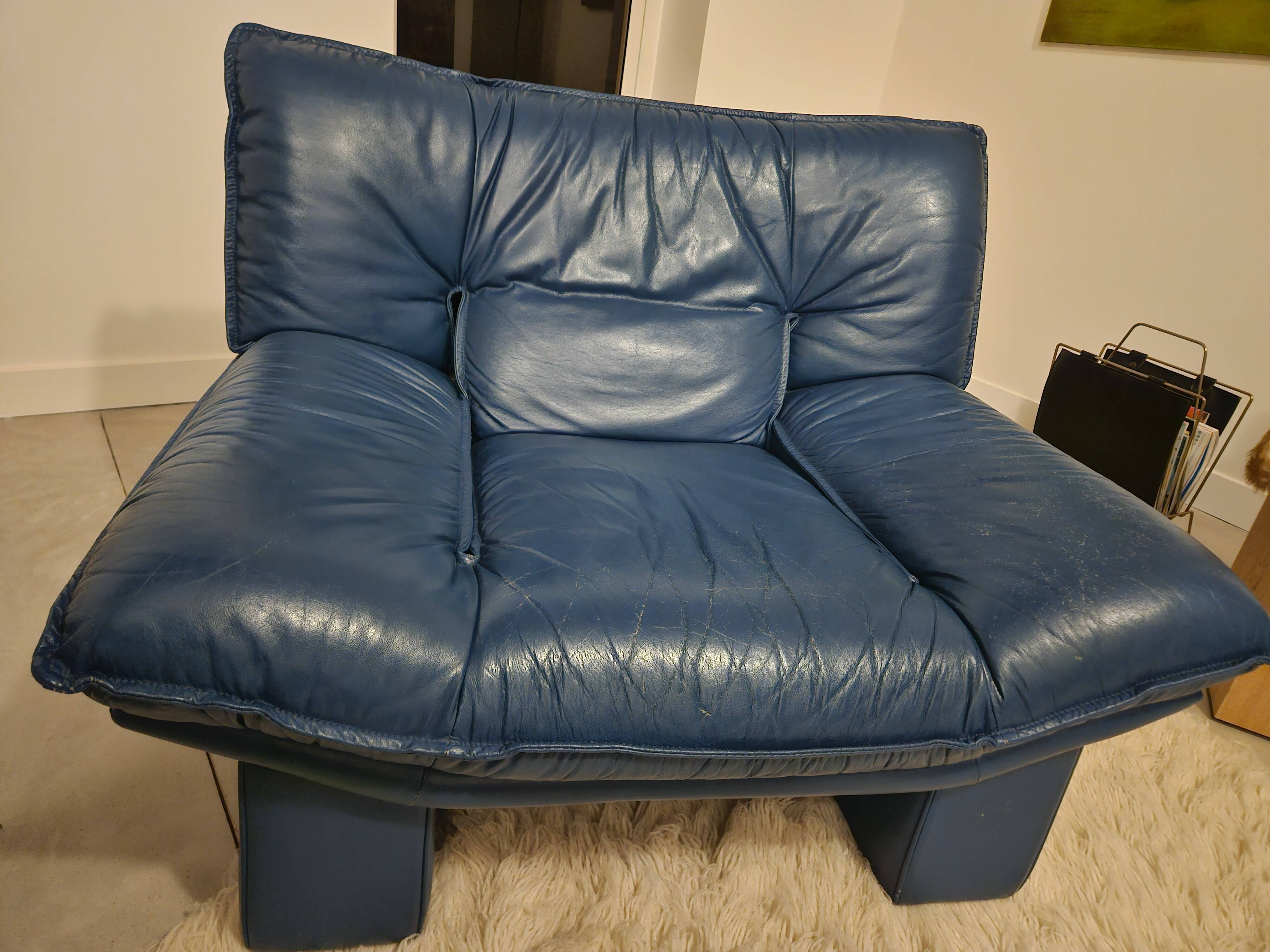 Paire de fauteuils, Nicoletti Salotti, 1980, Italie