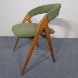 Beech chair in green, 1960s