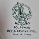 6 assiettes à huîtres 60'