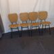 lot de chaises vintage 1950