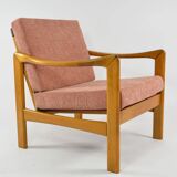 Pink knoll armchair