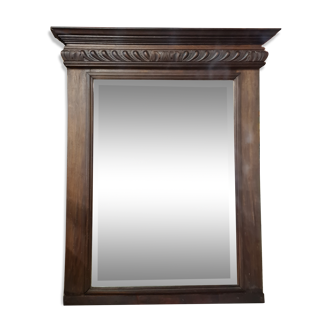 Miroir de cheminée ancien trumeau 95x121cm