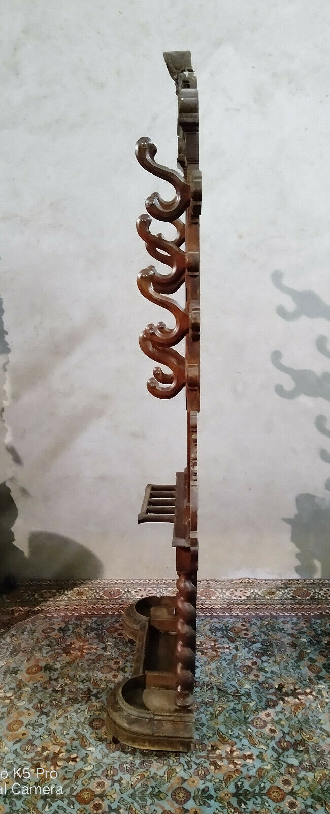 Louis XV oak coat holder