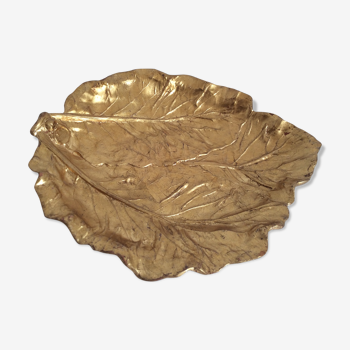 Empty Pocket leaves gilded terracotta