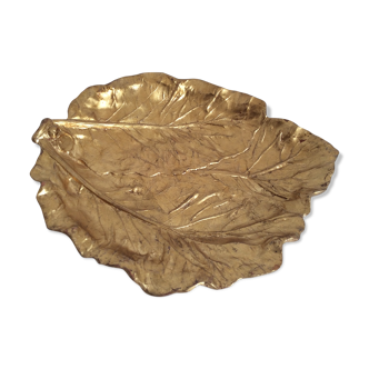 Empty Pocket leaves gilded terracotta