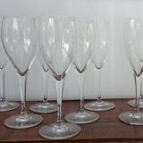 8 Baccarat water glasses signed Saint Remy model