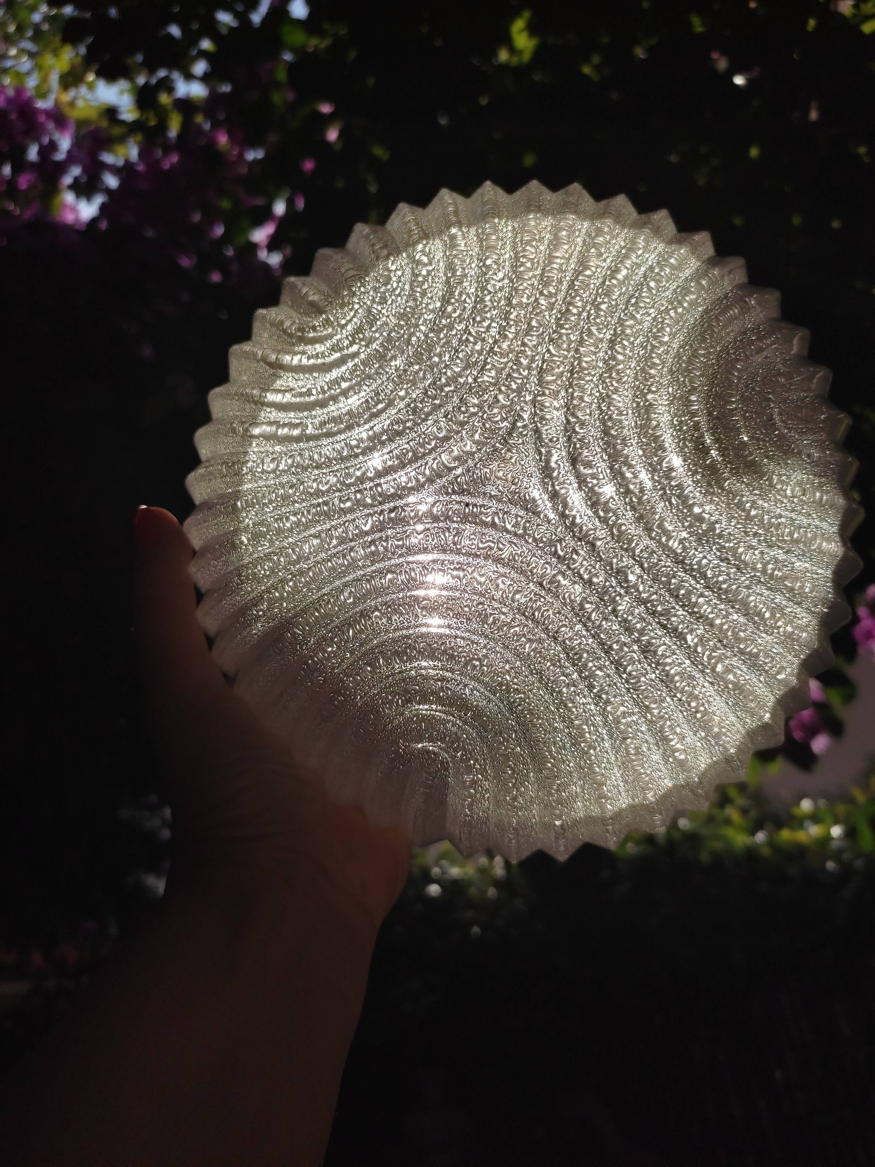 Glass ceiling light