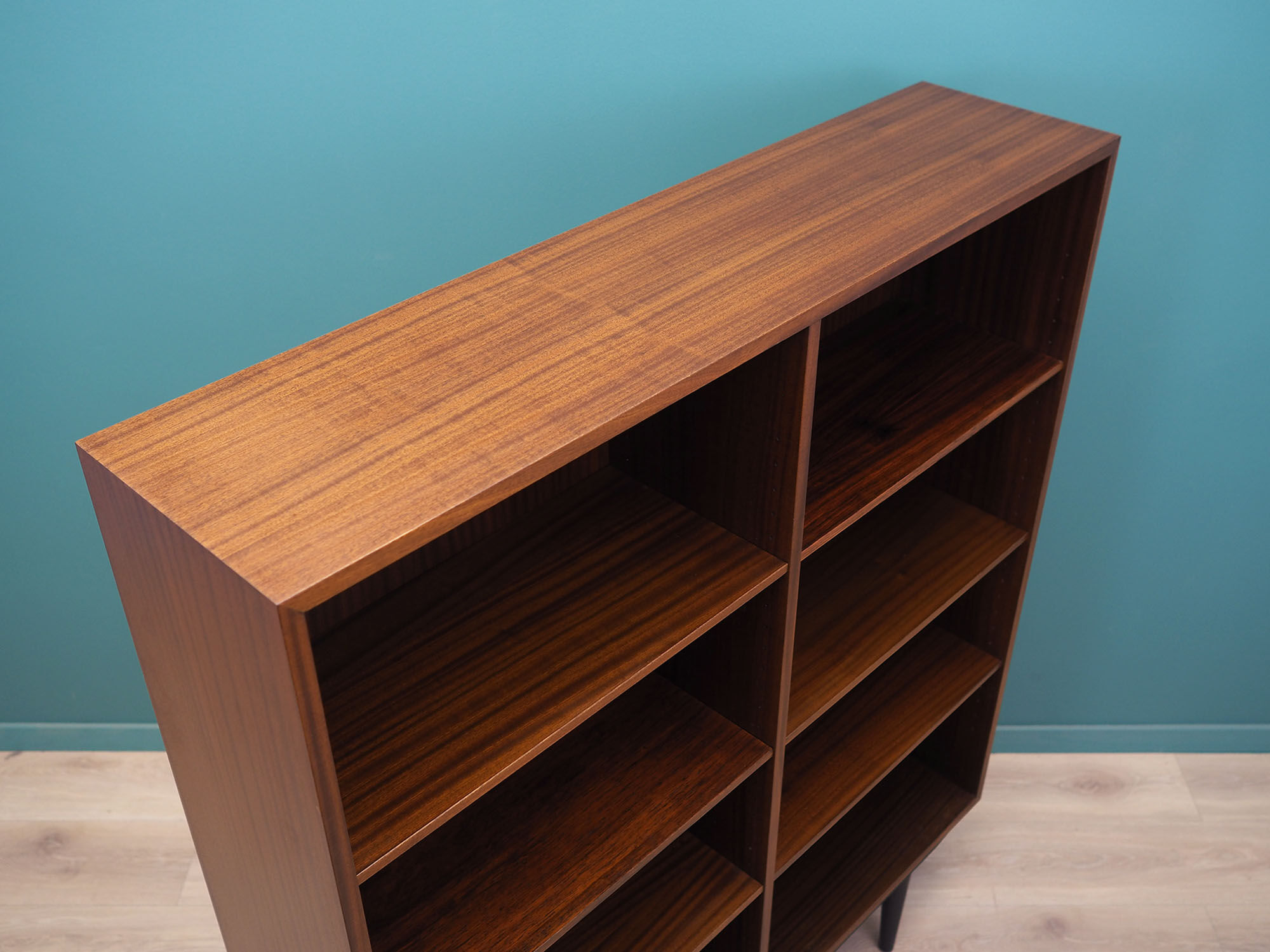 Mahogany bookcase, Danish design, 1970s, production: Omann Jun