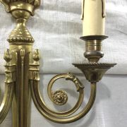 Applique en bronze de style Louis XVI à 2 lumières