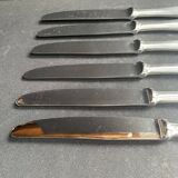 6 table knives – Silver plated – Frionnet François et Cie