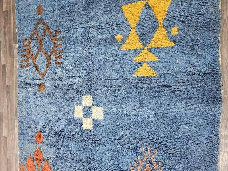 Natural handmade Moroccan rug 3 x 2 m