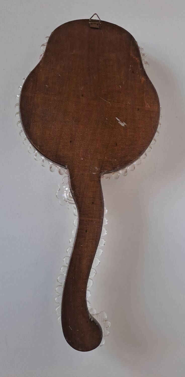 Venetian hand-held vanity mirror