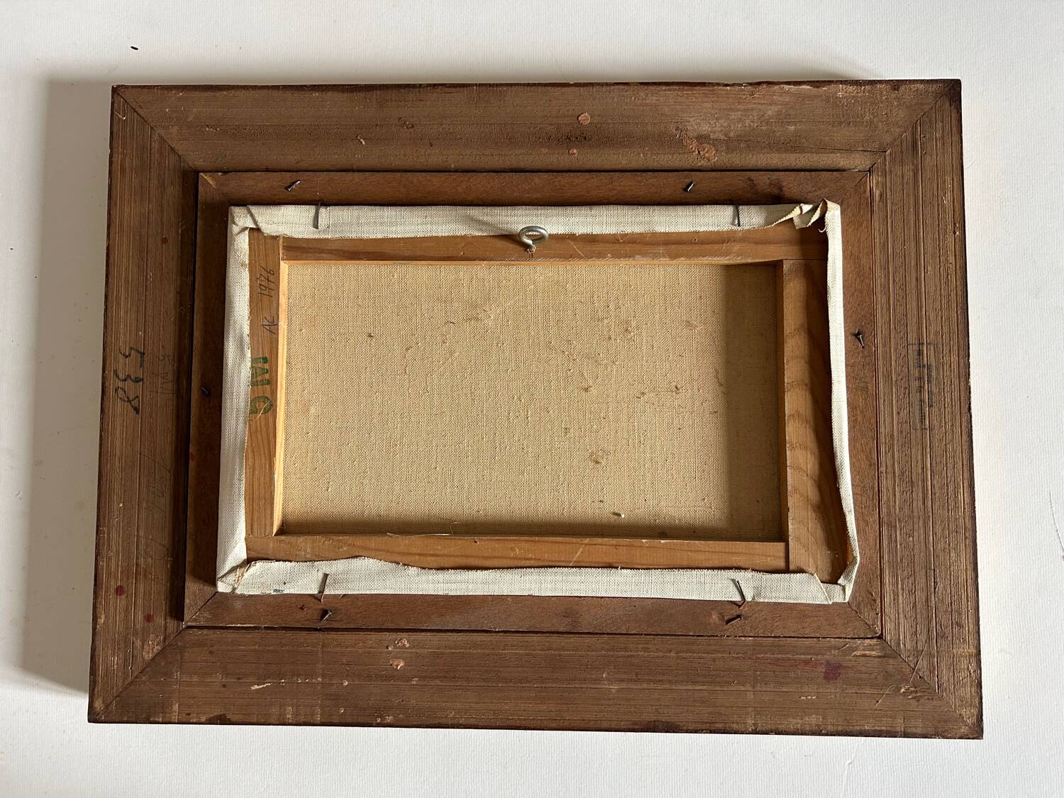 Oil on canvas "The Fishermen and the Doris" by Claude Persini. 20th century.