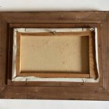 Oil on canvas "The Fishermen and the Doris" by Claude Persini. 20th century.