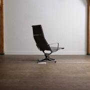 Early edition Eames EA124 Aluminium Group lounge chair by Herman Miller, 1970s
