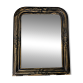 Antique Louis-Philippe style mirror with a marble frame 60 x 48 cm