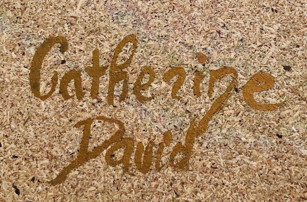 Large papier-mâché mirror, inlays and mirror marquetry.