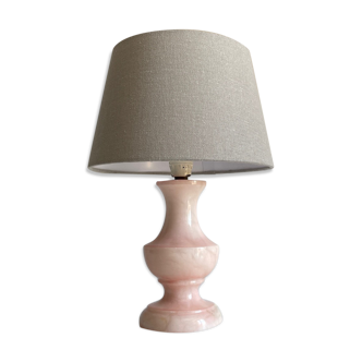 Lamp feet in albatre stone vintage pink