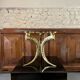 1970s side table in brass and glass