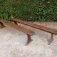Pair of oak benches 240cm