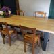 Table de ferme en chêne massif