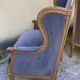 Duo de fauteuils anciens  à oreilles - style Louis XVI - A. Bastet