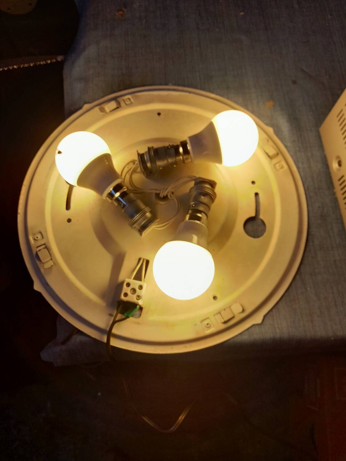 Holophane Prismopal glass wall light