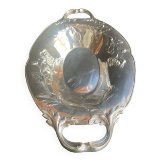 Basket with handles – Silver Metal – Alfenide, Gallia for Christofle