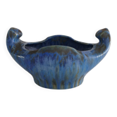 Large art deco planter in flamed stoneware – pierrefonds model 313