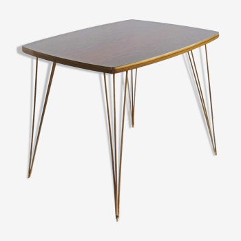 Table d'appoint formica pieds Eiffel pliante