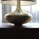 Italian brass and fabric lamp, 1960