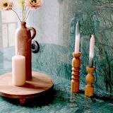 Candle holder - oak soliflore IRIS