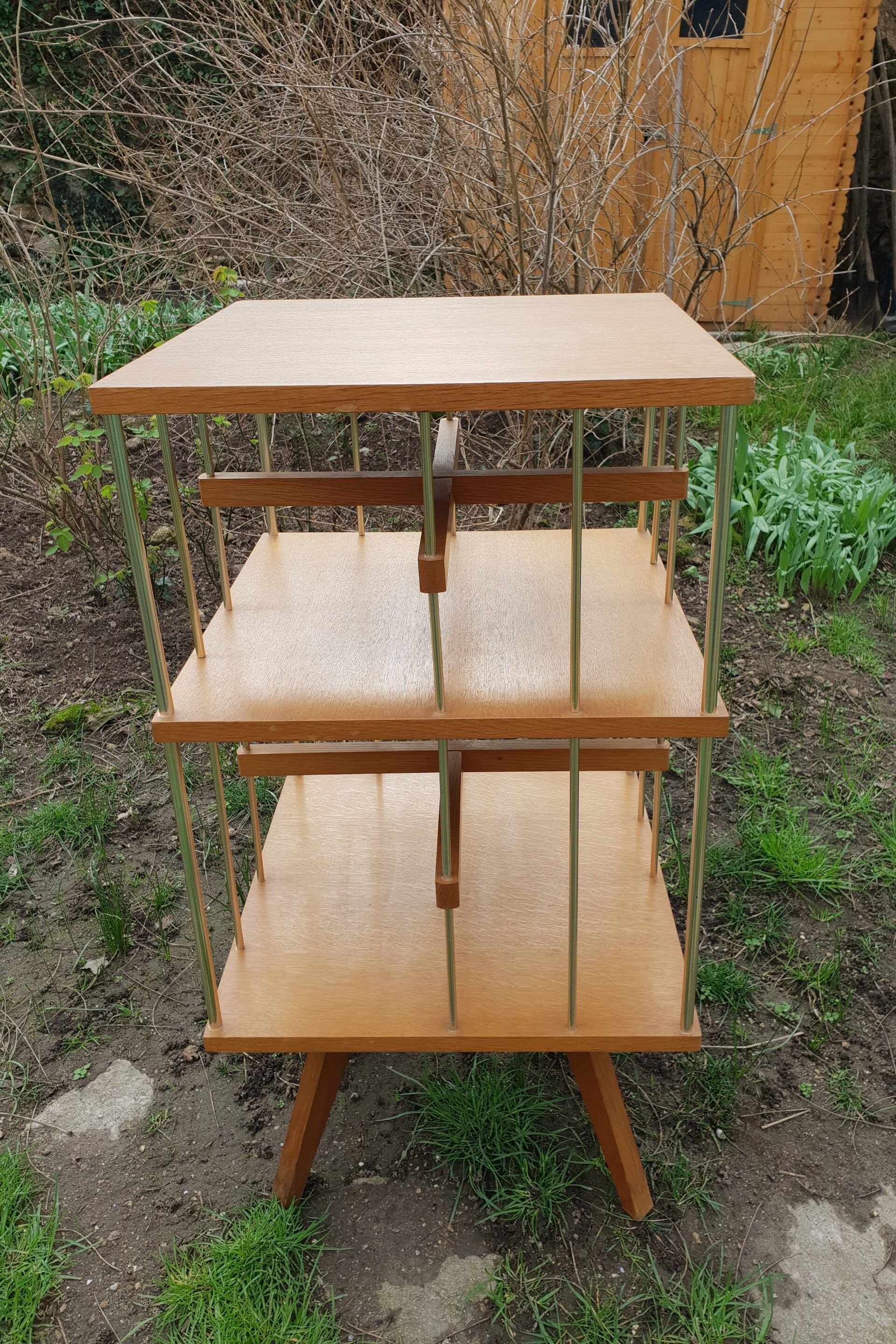 Vintage revolving library