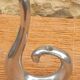 Solid aluminum candle holder