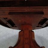Table guéridon à allonges époque Louis Philippe en noyer vers 1830