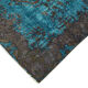 Handwoven Anatolian blue rug 1980s 160 cm x 240 cm