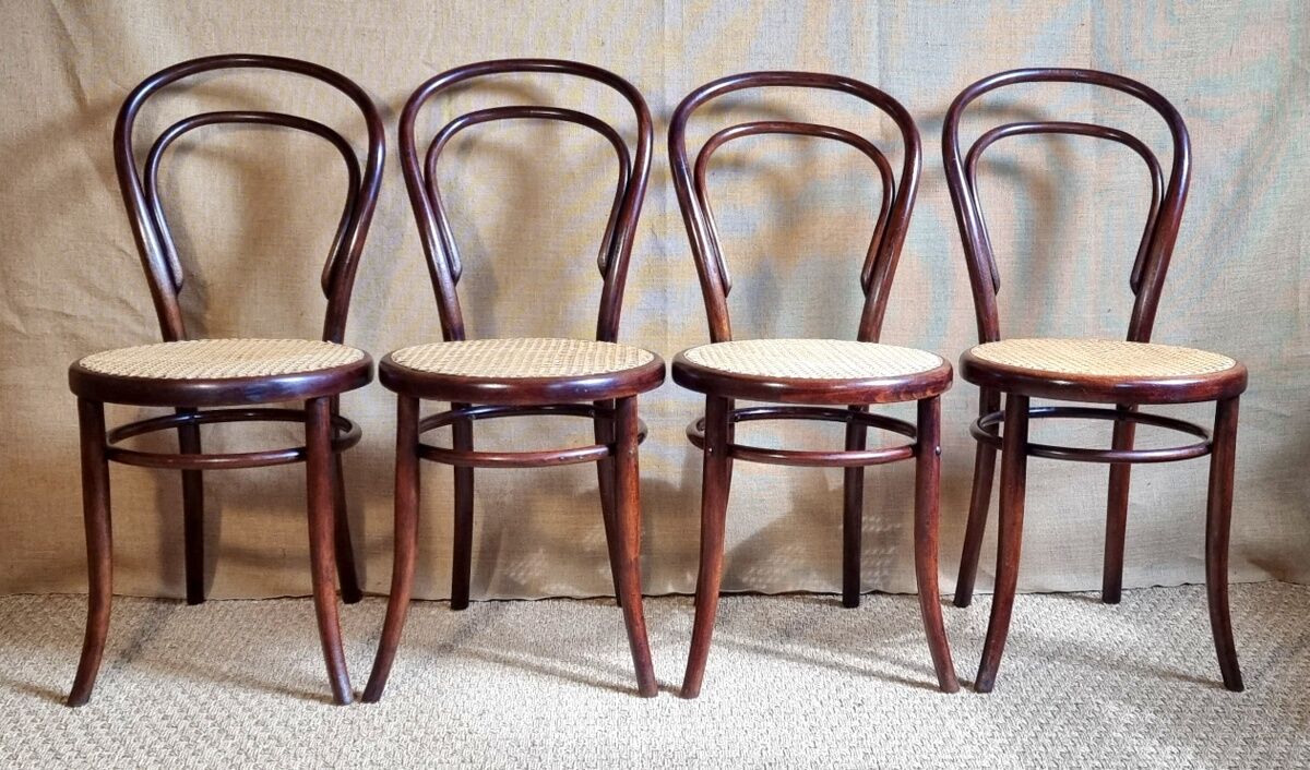 4 chairs bistrot N°14 late nineteenth / early twentieth