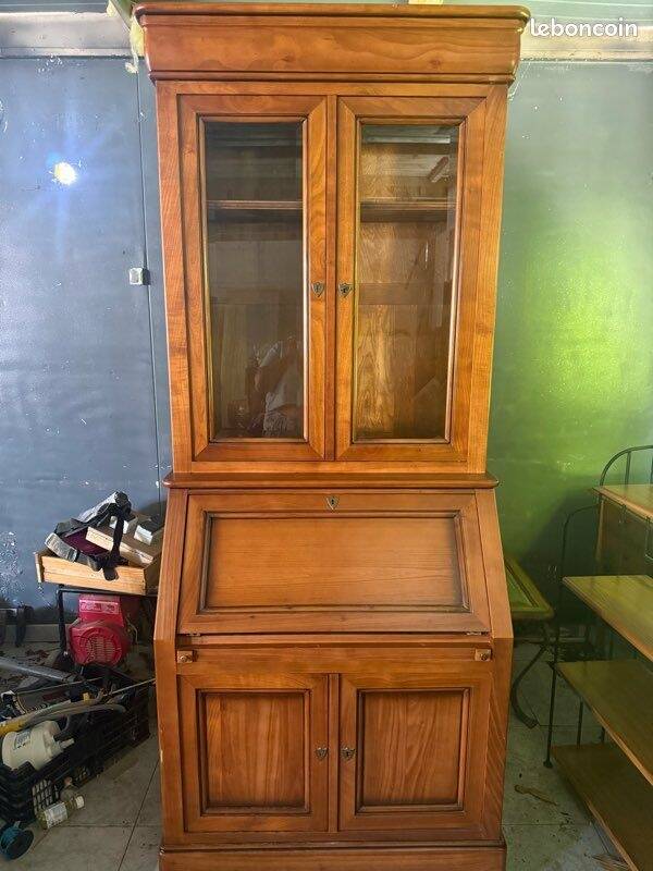 Solid wood library secretary