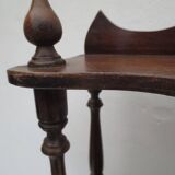 Old turned wood shelf, walnut color