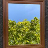 Miroir rectangulaire scandinave vintage en bois massif 61x51cm